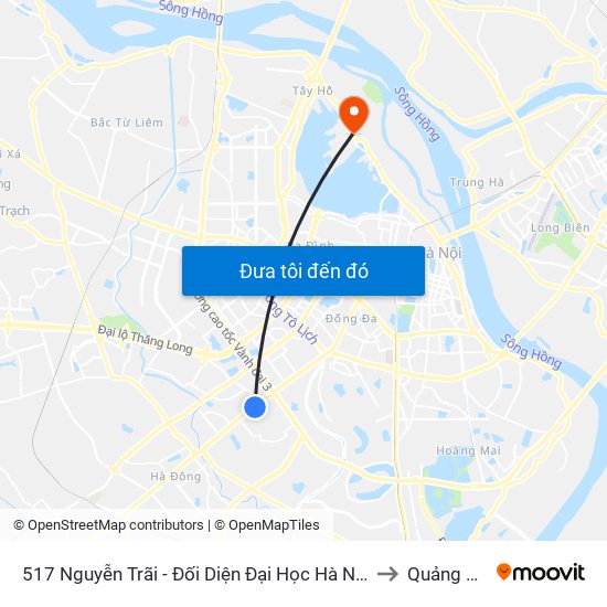 517 Nguyễn Trãi - Đối Diện Đại Học Hà Nội to Quảng An map