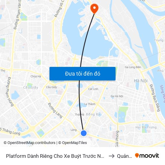 Platform Dành Riêng Cho Xe Buýt Trước Nhà 604 Trường Chinh to Quảng An map