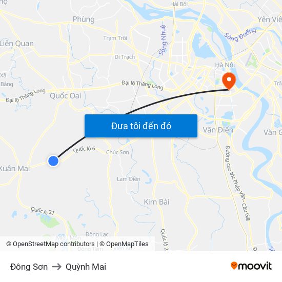 Đông Sơn to Quỳnh Mai map