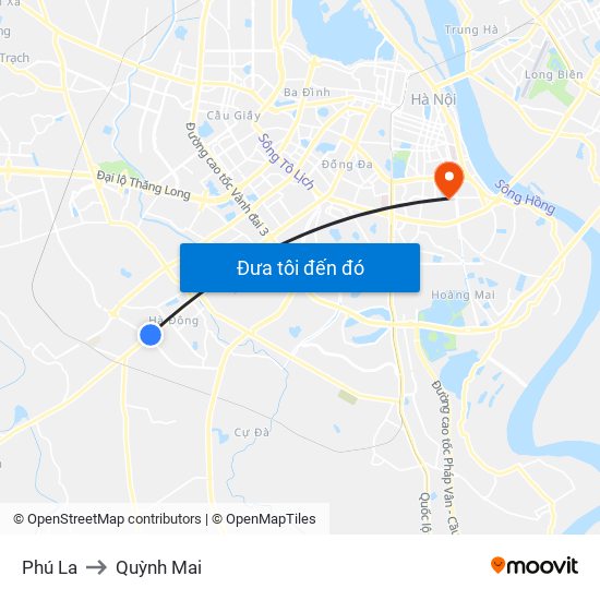 Phú La to Quỳnh Mai map