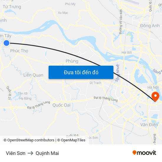 Viên Sơn to Quỳnh Mai map