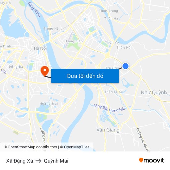 Xã Đặng Xá to Quỳnh Mai map