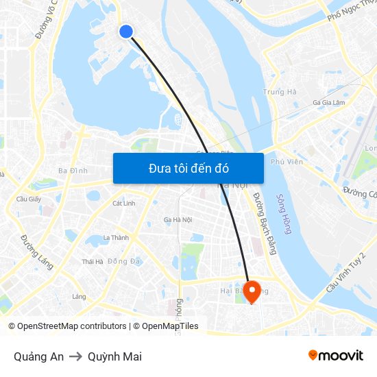 Quảng An to Quỳnh Mai map