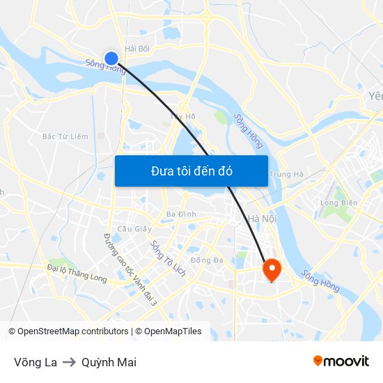 Võng La to Quỳnh Mai map
