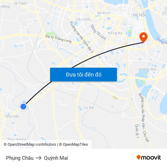 Phụng Châu to Quỳnh Mai map