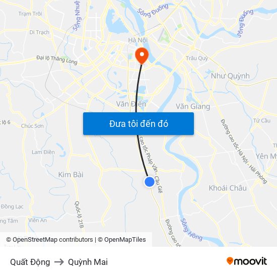 Quất Động to Quỳnh Mai map