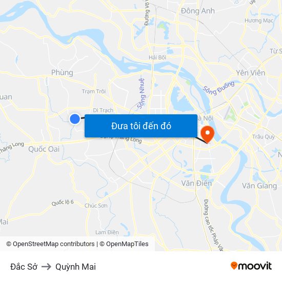 Đắc Sở to Quỳnh Mai map