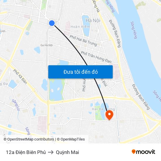 12a Điện Biên Phủ to Quỳnh Mai map