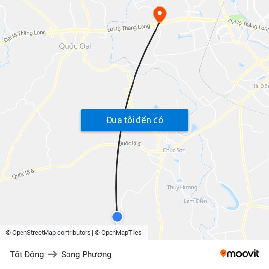 Tốt Động to Song Phương map