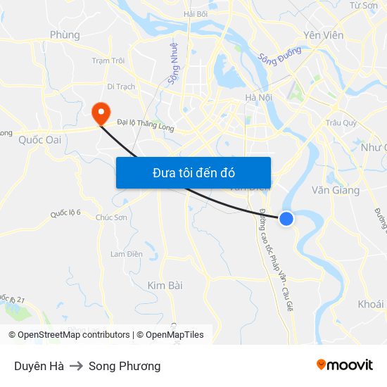 Duyên Hà to Song Phương map