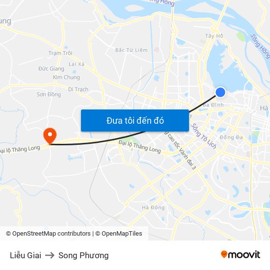 Liễu Giai to Song Phương map