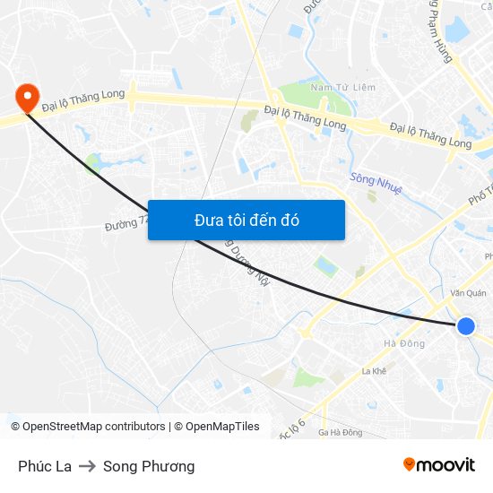 Phúc La to Song Phương map