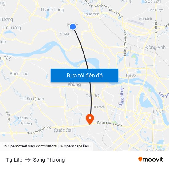 Tự Lập to Song Phương map