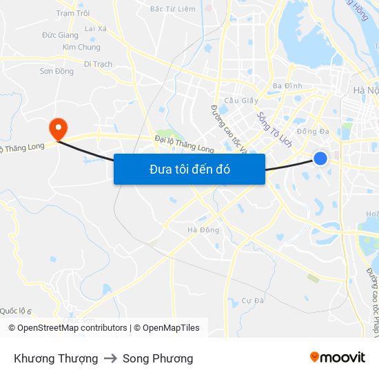 Khương Thượng to Song Phương map