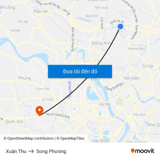 Xuân Thu to Song Phương map