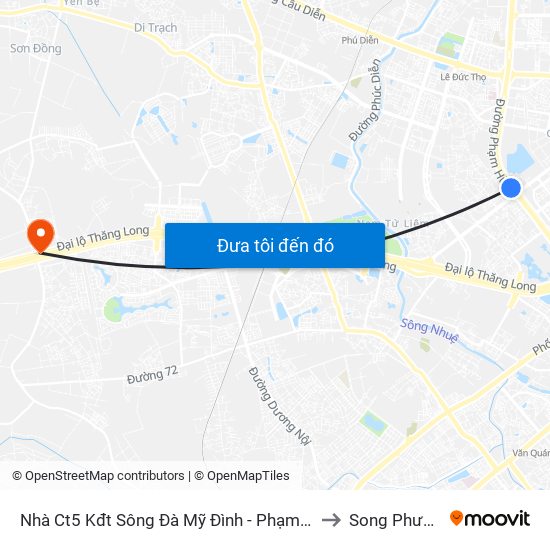 Nhà Ct5 Kđt Sông Đà Mỹ Đình - Phạm Hùng to Song Phương map