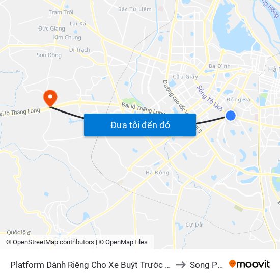 Platform Dành Riêng Cho Xe Buýt Trước Nhà 604 Trường Chinh to Song Phương map