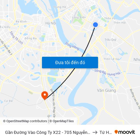 Gần Đường Vào Công Ty X22 - 705 Nguyễn Văn Linh to Tứ Hiệp map
