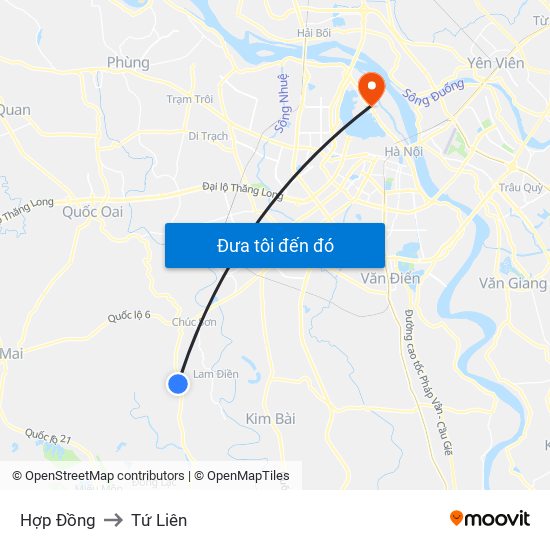 Hợp Đồng to Tứ Liên map