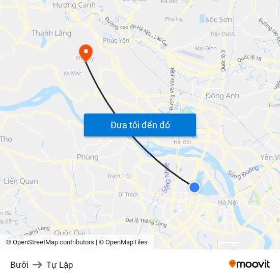 Bưởi to Tự Lập map