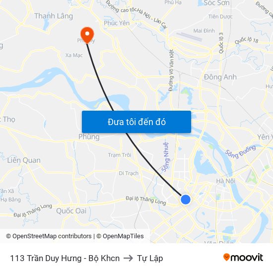 113 Trần Duy Hưng - Bộ Khcn to Tự Lập map