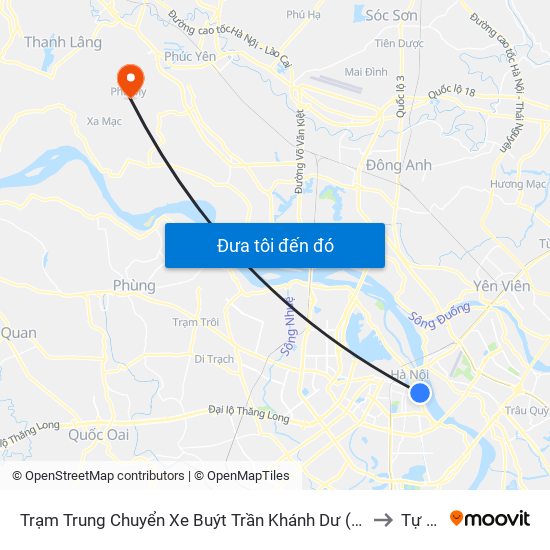 Trạm Trung Chuyển Xe Buýt Trần Khánh Dư (Khu Đón Khách) to Tự Lập map