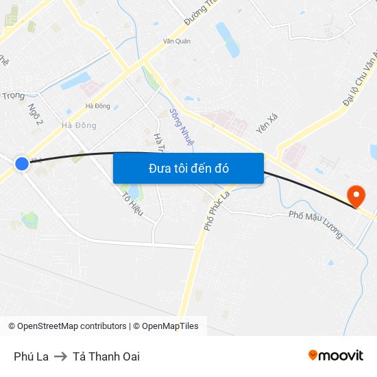 Phú La to Tả Thanh Oai map