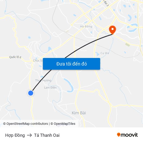 Hợp Đồng to Tả Thanh Oai map