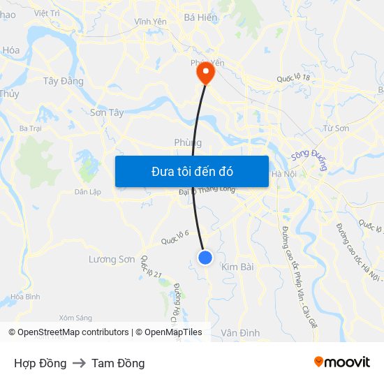 Hợp Đồng to Tam Đồng map