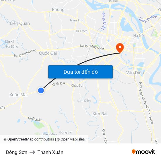 Đông Sơn to Thanh Xuân map