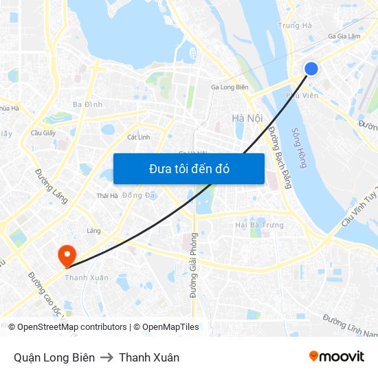 Quận Long Biên to Thanh Xuân map