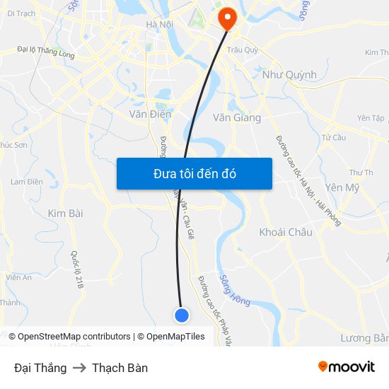 Đại Thắng to Thạch Bàn map