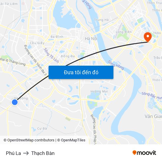 Phú La to Thạch Bàn map