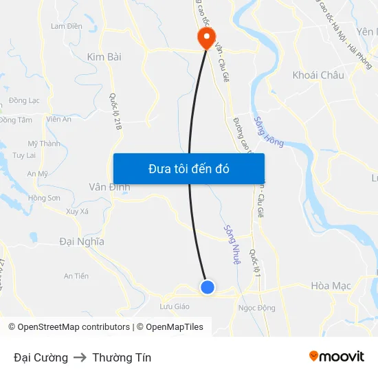 Đại Cường to Thường Tín map