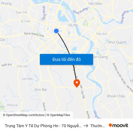Trung Tâm Y Tế Dự Phòng Hn - 70 Nguyễn Chí Thanh to Thường Tín map