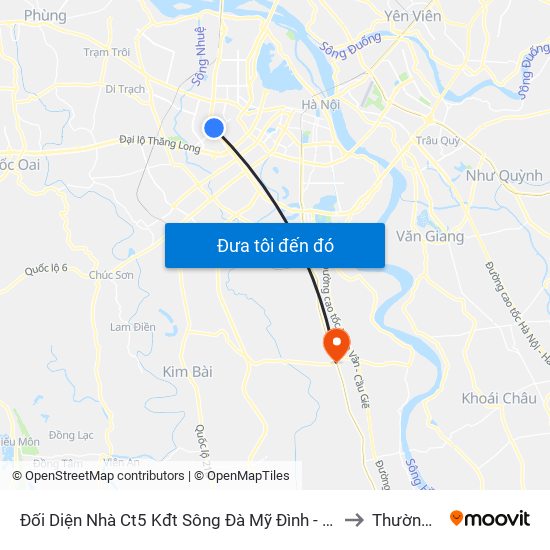 Đối Diện Nhà Ct5 Kđt Sông Đà Mỹ Đình - Phạm Hùng to Thường Tín map