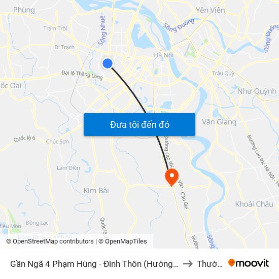 Gần Ngã 4 Phạm Hùng - Đình Thôn (Hướng Đi Khuất Duy Tiến)-Cột Sau to Thường Tín map