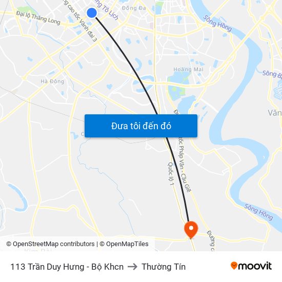 113 Trần Duy Hưng - Bộ Khcn to Thường Tín map