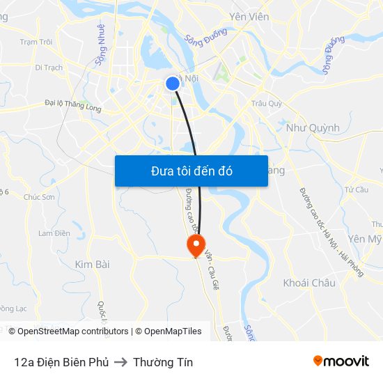 12a Điện Biên Phủ to Thường Tín map