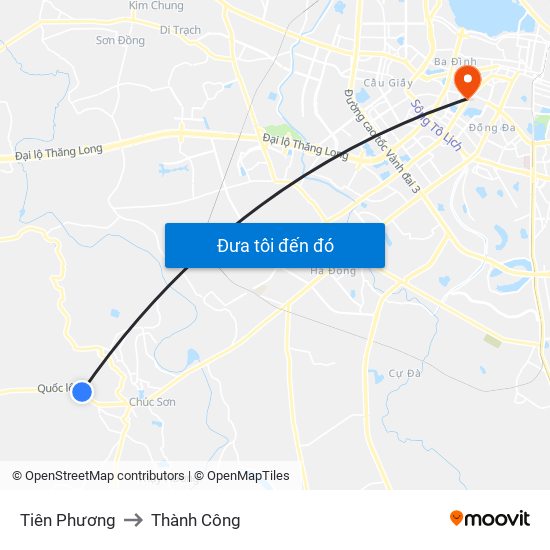 Tiên Phương to Thành Công map