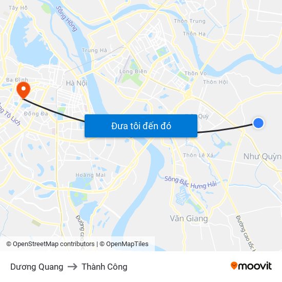 Dương Quang to Thành Công map