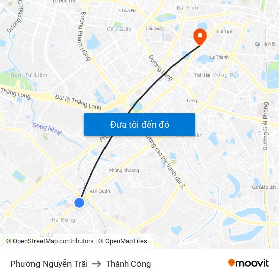 Phường Nguyễn Trãi to Thành Công map