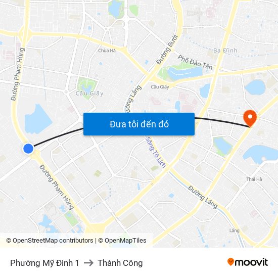 Phường Mỹ Đình 1 to Thành Công map