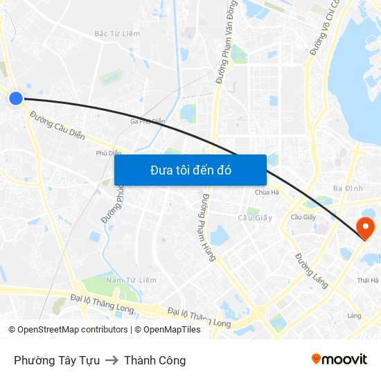 Phường Tây Tựu to Thành Công map