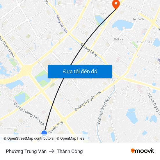 Phường Trung Văn to Thành Công map