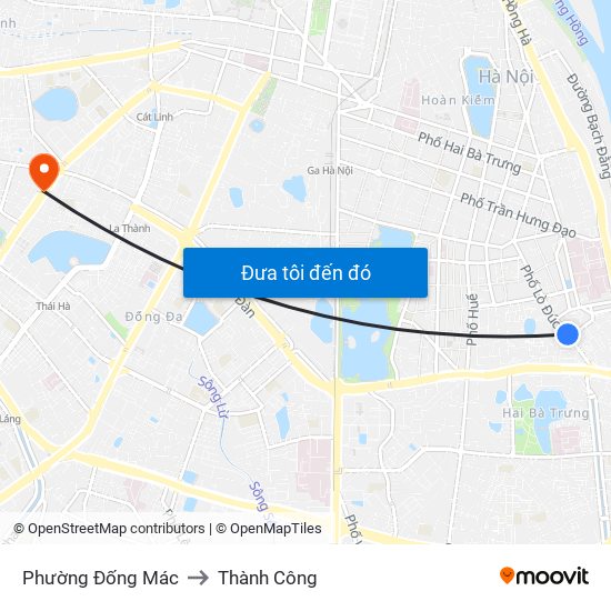 Phường Đống Mác to Thành Công map