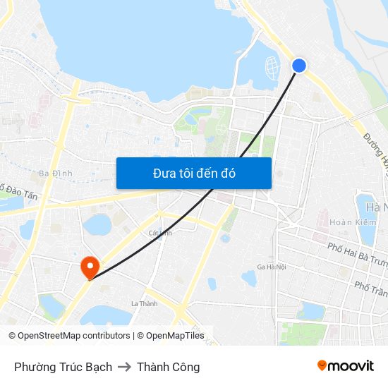 Phường Trúc Bạch to Thành Công map