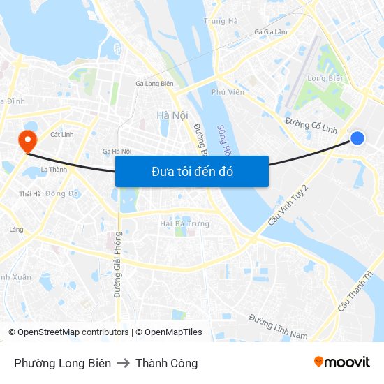 Phường Long Biên to Thành Công map