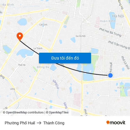 Phường Phố Huế to Thành Công map