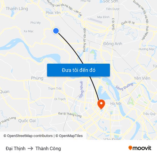 Đại Thịnh to Thành Công map